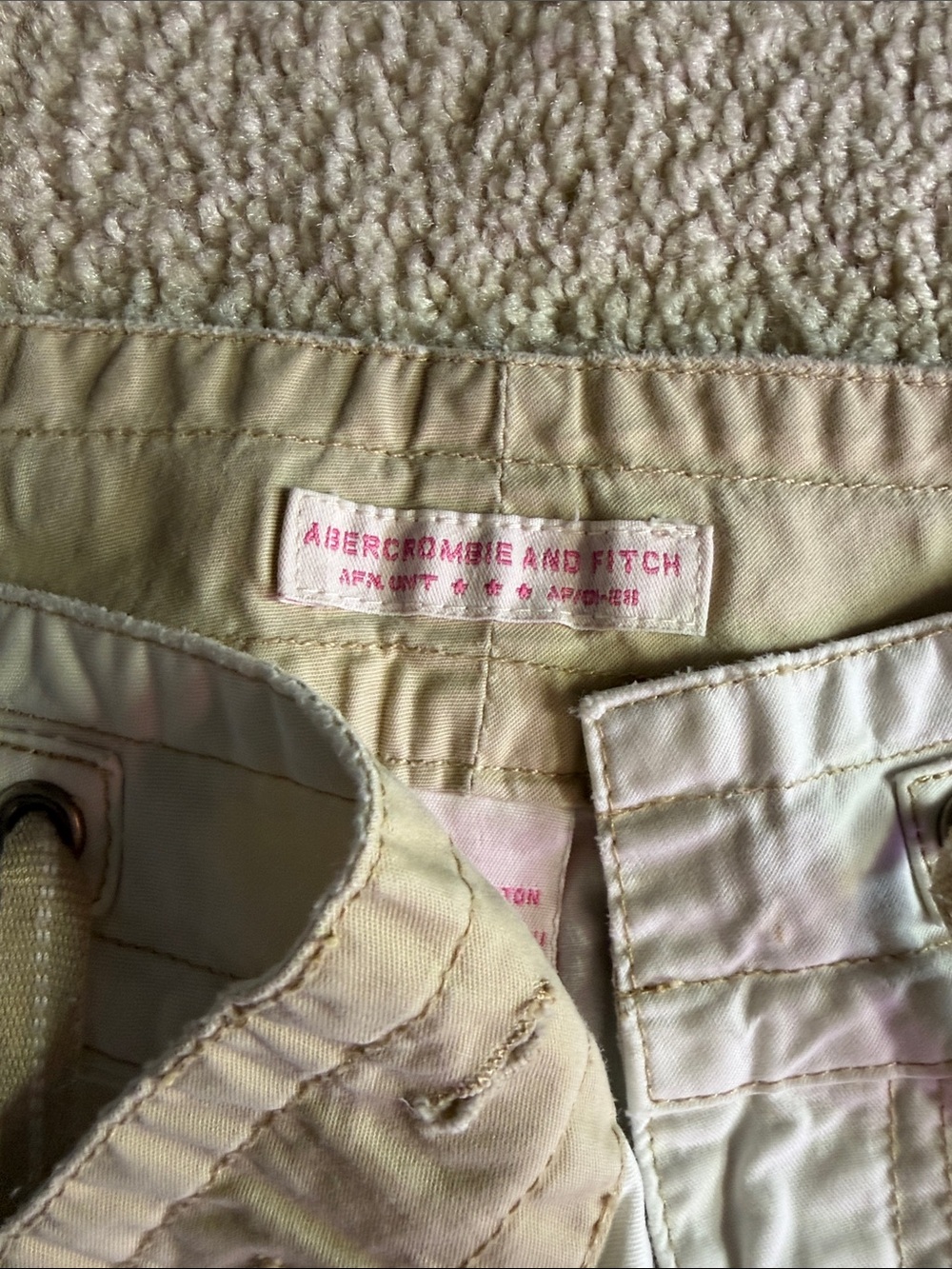 Abercrombie & Fitch vintage Beige Drawstring Pants